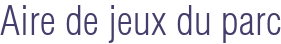 Aire de jeux du parc